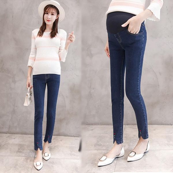 maternity bottoms leggings trousers spring and autumn clothes pregnant pants, White
maternity bottoms leggings trousers spring and autumn clothes pregnant pants, White