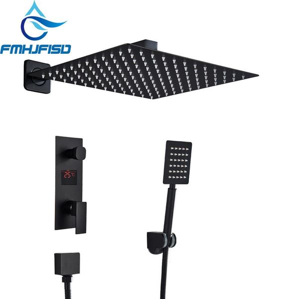 black 8/10/1/16 inch bathroom shower faucets wall mounted rainfall shower head dual mixer valve bath set
black 8/10/1/16 inch bathroom shower faucets wall mounted rainfall shower head dual mixer valve bath set