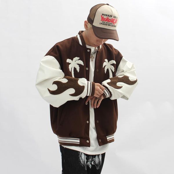 men's jackets hip hop streetwear gothic baseball jacket men face mask tree embroidery patchwork punk coat harajuku oversized varsity, Black;brown
men's jackets hip hop streetwear gothic baseball jacket men face mask tree embroidery patchwork punk coat harajuku oversized varsity, Black;brown