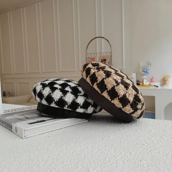 berets women's autumn and winter beret plaid casual flat ess painter hat outdoor all-match warm, Blue;gray
berets women's autumn and winter beret plaid casual flat ess painter hat outdoor all-match warm, Blue;gray