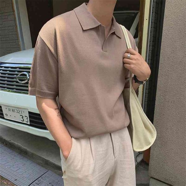 iefb / men's wear summer turn down collar short sleeve t-shirt for male trend new korean fashion all-match 9y2255 210329, White;black
iefb / men's wear summer turn down collar short sleeve t-shirt for male trend new korean fashion all-match 9y2255 210329, White;black