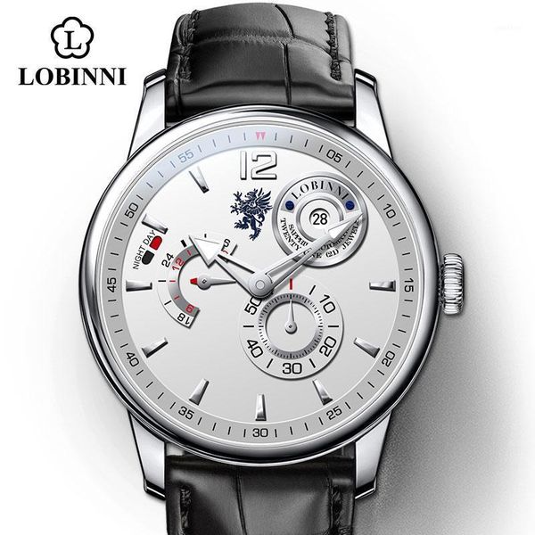 wristwatches switzerland men's watch leather multifunctional male sport watches automatic self-wind business relojes hombre, Slivery;brown
wristwatches switzerland men's watch leather multifunctional male sport watches automatic self-wind business relojes hombre, Slivery;brown