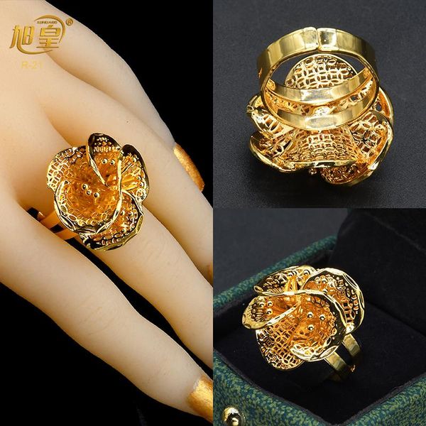 wedding rings xu huang african gold flower shape a ring for women jewellery plated jewelry bride creative gift, Slivery;golden
wedding rings xu huang african gold flower shape a ring for women jewellery plated jewelry bride creative gift, Slivery;golden