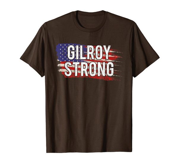 gilroy strong t-shirt, White;black