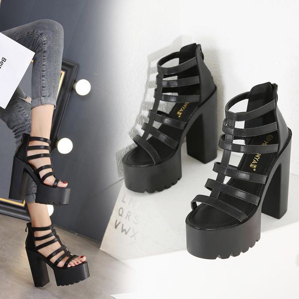 sandals show super light platform fashion fall style europe & unicom night club high heel shoes for women, Black
sandals show super light platform fashion fall style europe & unicom night club high heel shoes for women, Black