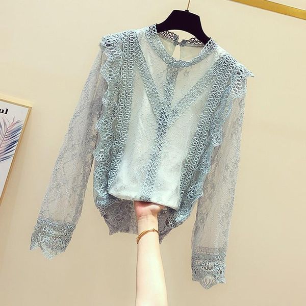 women's blouses & shirts 2021 autumn winter basic for women all-match hollow out o neck long sleeve super fairy female lace solid color, White
women's blouses & shirts 2021 autumn winter basic for women all-match hollow out o neck long sleeve super fairy female lace solid color, White