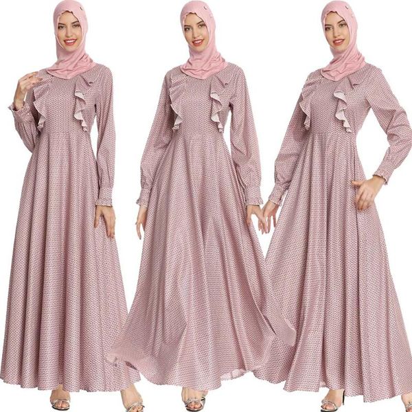 ethnic clothing ramadan women long maxi dress floral print ruffles muslim abaya dubai kaftan islamic arab robe turkey caftan party gown, Red
ethnic clothing ramadan women long maxi dress floral print ruffles muslim abaya dubai kaftan islamic arab robe turkey caftan party gown, Red
