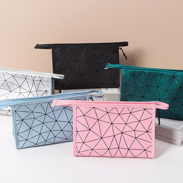 storage bags pu rhombus pattern waterproof portable cosmetic bag for women travel home organize multifunction large capacity wash
storage bags pu rhombus pattern waterproof portable cosmetic bag for women travel home organize multifunction large capacity wash