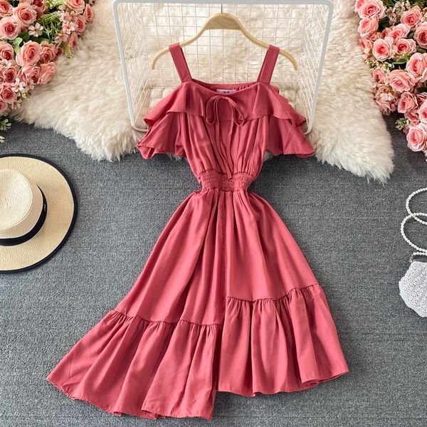 women spaghetti strap irregular dress summer blue/yellow/red ruffle high waist short sleeve casual vestidos ladies beach 2021, Black;gray
women spaghetti strap irregular dress summer blue/yellow/red ruffle high waist short sleeve casual vestidos ladies beach 2021, Black;gray