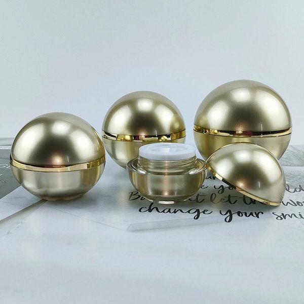 10g 15g 30g 50g gold ball shape plastic round jar lip container can custom logo storage bottles & jars
10g 15g 30g 50g gold ball shape plastic round jar lip container can custom logo storage bottles & jars