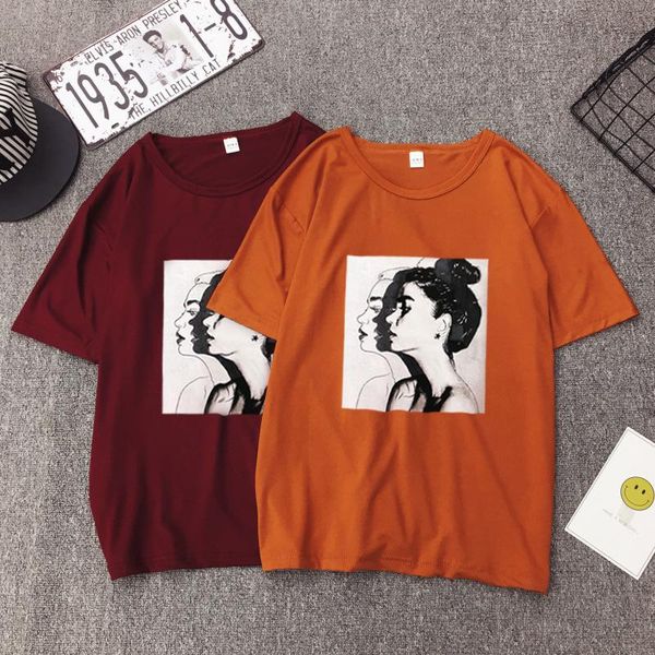 women's t-shirt women kawaii harajuku oversized girl head printing shirt ulzzang short sleeve loose tshirt o-neck multi-color, White
women's t-shirt women kawaii harajuku oversized girl head printing shirt ulzzang short sleeve loose tshirt o-neck multi-color, White