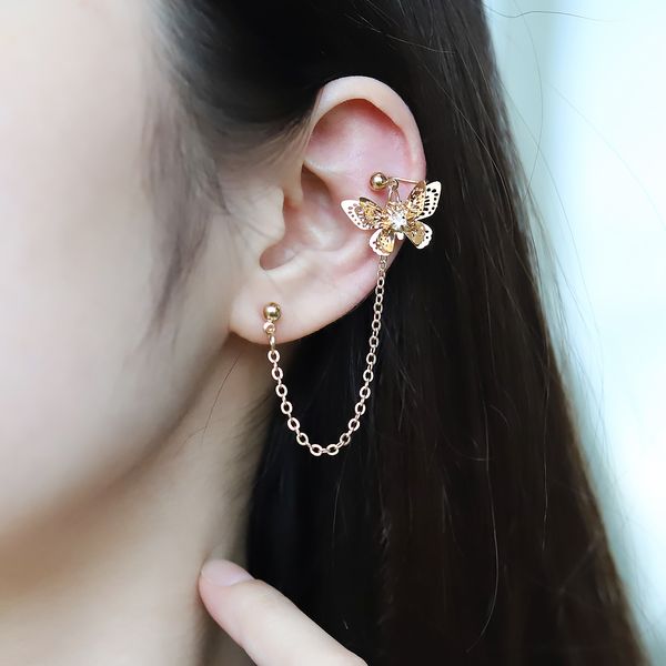 2021 fashion butterfly clip earrings ear hook stud earrings single pierced earring earrings women girls punk goth jewelry 1pcs, Silver
2021 fashion butterfly clip earrings ear hook stud earrings single pierced earring earrings women girls punk goth jewelry 1pcs, Silver