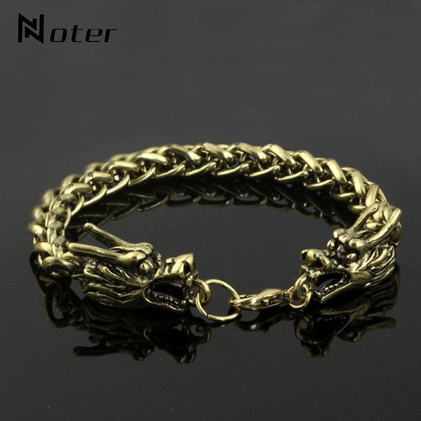 link, chain hiphop rock stainless steel bracelet men vintage gold silver color link for homme creative dragon charm braclet, Black
link, chain hiphop rock stainless steel bracelet men vintage gold silver color link for homme creative dragon charm braclet, Black