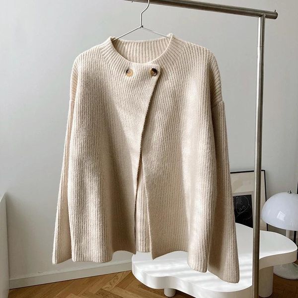 women's knits & tees korean vintage knitted sweater cardigan loose lazy knitwear coat 2021 spring autumn, White
women's knits & tees korean vintage knitted sweater cardigan loose lazy knitwear coat 2021 spring autumn, White