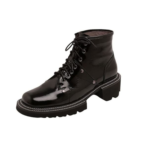 genuine leather women ankle boots shoes round toe cross strap square toe low heel casual ladies footwear size 34-39, Black
genuine leather women ankle boots shoes round toe cross strap square toe low heel casual ladies footwear size 34-39, Black