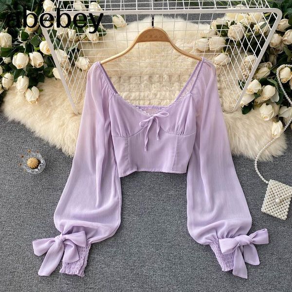 women's blouses & shirts women korean chiffon blouse sleeve v neck elastic ruched slim summer streetwear short, White
women's blouses & shirts women korean chiffon blouse sleeve v neck elastic ruched slim summer streetwear short, White