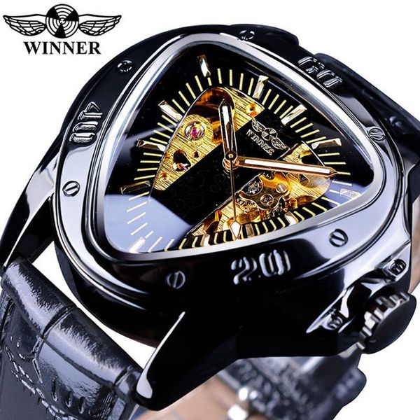 wristwatches 2021 luxury male mechanical watch leather band triangle design sports watches automatic skeleton movement men's, Slivery;brown
wristwatches 2021 luxury male mechanical watch leather band triangle design sports watches automatic skeleton movement men's, Slivery;brown