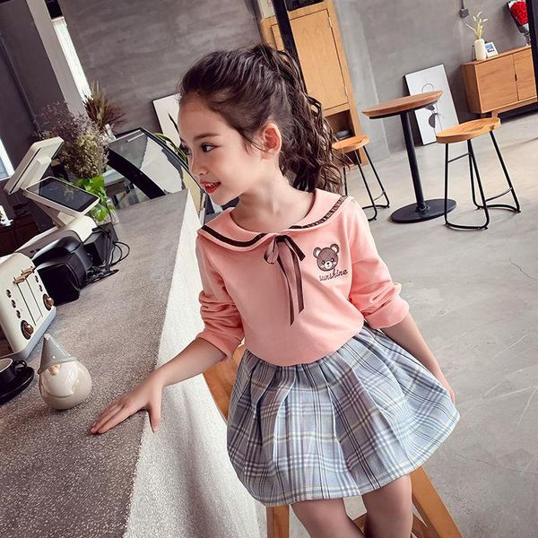 clothing sets fashion girls fall outfits long sleeve sweet + plaid skirt kid children clothes 4 6 8 10 12 year, White
clothing sets fashion girls fall outfits long sleeve sweet + plaid skirt kid children clothes 4 6 8 10 12 year, White