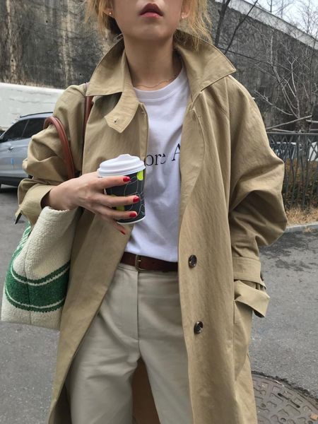 women's trench coats 2021 women wholesale autumn winter selling fashion casual ladies work wear nice, Tan;black
women's trench coats 2021 women wholesale autumn winter selling fashion casual ladies work wear nice, Tan;black