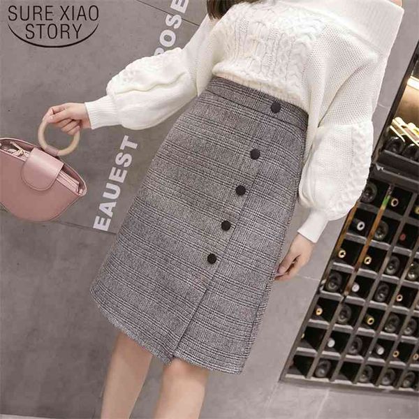 autumn plaid knee length women's skirts winter high waist skirt female ladies office business buttons midi jupe 7388 50 210506, Black
autumn plaid knee length women's skirts winter high waist skirt female ladies office business buttons midi jupe 7388 50 210506, Black