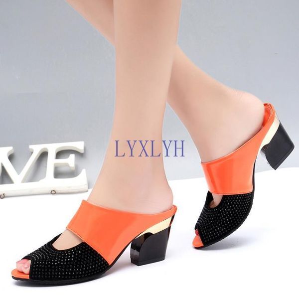 fashion women summer patent leather sandals peep toe cut out high heels flip flops female party shoes woman, Black
fashion women summer patent leather sandals peep toe cut out high heels flip flops female party shoes woman, Black