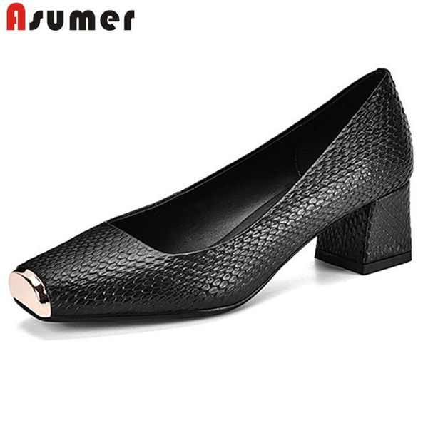 genuine leather shoes women pumps metal square toe spring summer single ladies dress black
genuine leather shoes women pumps metal square toe spring summer single ladies dress black