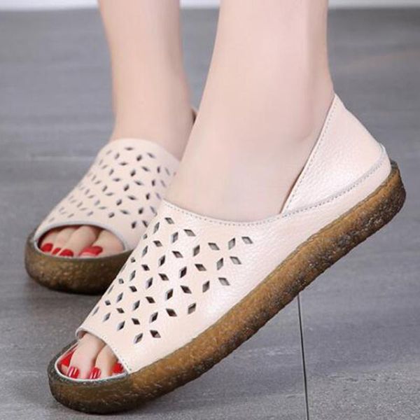 sandals fashion women leather summer shoes woman hollow out flat ladies casual soft bottom female beach sandal kl168, Black
sandals fashion women leather summer shoes woman hollow out flat ladies casual soft bottom female beach sandal kl168, Black