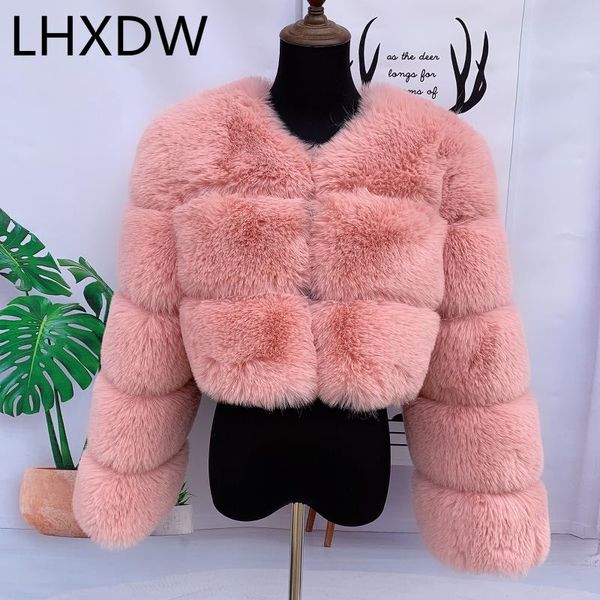 women's fur & faux women fake jacket coat fluffy pink luxury fashion leather chunk high quality, Black
women's fur & faux women fake jacket coat fluffy pink luxury fashion leather chunk high quality, Black