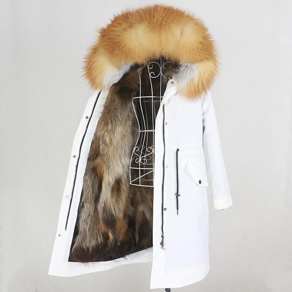 women's fur & faux 2021 luxury x-long parka waterproof winter jacket women natural real collar hood coat detachable streetwear outerwea, Black
women's fur & faux 2021 luxury x-long parka waterproof winter jacket women natural real collar hood coat detachable streetwear outerwea, Black