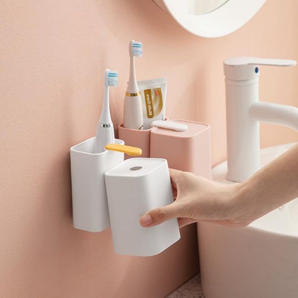hooks & rails toothbrush holder punch-bathroom wall-mounted magnetic adsorption mouthwash cup toothpaste tube suspension storage rack
hooks & rails toothbrush holder punch-bathroom wall-mounted magnetic adsorption mouthwash cup toothpaste tube suspension storage rack