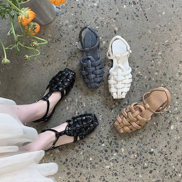 sandals 2021 summer women buckle strap rome shoes casual leather flats glaiator sandalias femininas vintage flat shoe, Black
sandals 2021 summer women buckle strap rome shoes casual leather flats glaiator sandalias femininas vintage flat shoe, Black
