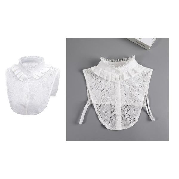 neck ties 066c women vintage white floral lace half shirt retro ruffles stand doll false collar, Blue;purple
neck ties 066c women vintage white floral lace half shirt retro ruffles stand doll false collar, Blue;purple