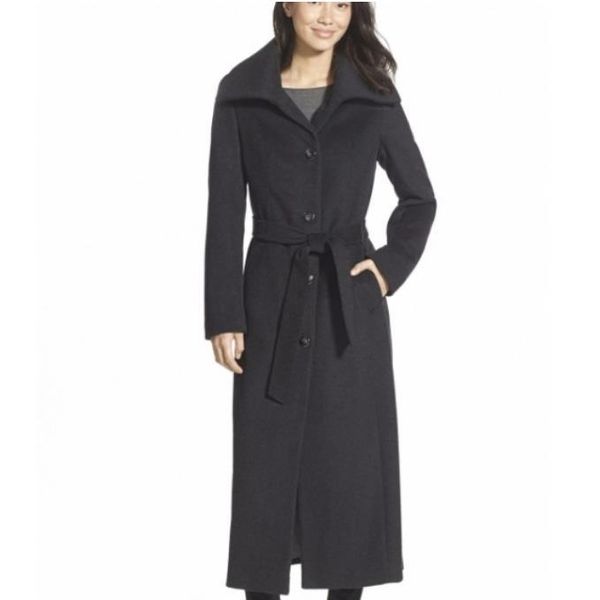 women's wool & blends fashion big lapel women single-breasted belt belted slim woolen coat, Black
women's wool & blends fashion big lapel women single-breasted belt belted slim woolen coat, Black