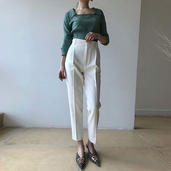 capris harem fashion big 2021 high-waisted pants for women pockets with ankles, Black;white
capris harem fashion big 2021 high-waisted pants for women pockets with ankles, Black;white