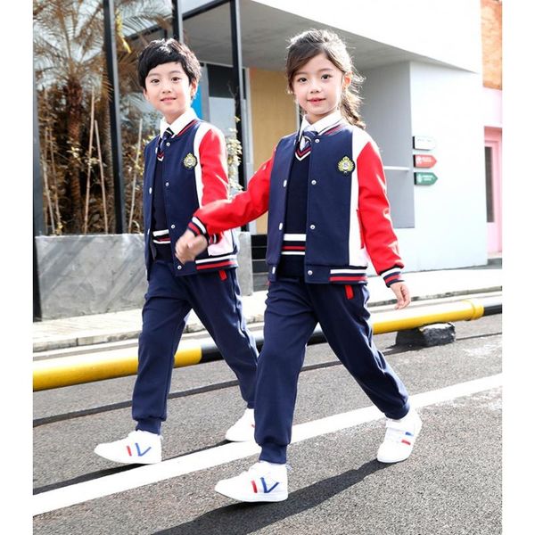 clothing sets class uniform set teacher primary and secondary school children's kindergarten suit sports meeting three-piece, White
clothing sets class uniform set teacher primary and secondary school children's kindergarten suit sports meeting three-piece, White