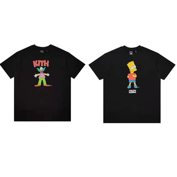 tide brand kith co branded t-shirt simple and versatile tee cartoon printing cotton round neck men women, White;black
tide brand kith co branded t-shirt simple and versatile tee cartoon printing cotton round neck men women, White;black