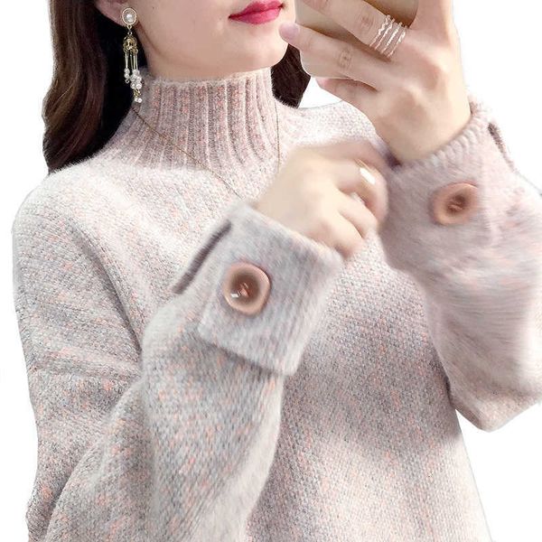 women's sweaters turtleneck sweater women loose outer wear winter mink veet ladies lazy knit with bottoming shirt warm pullover ucj2, White;black
women's sweaters turtleneck sweater women loose outer wear winter mink veet ladies lazy knit with bottoming shirt warm pullover ucj2, White;black