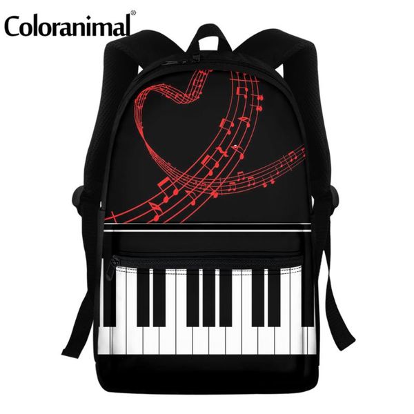 backpack coloranimal 2021 brand backpacks piano keyboard with music notes prints travel bags girl boys kpop satchel
backpack coloranimal 2021 brand backpacks piano keyboard with music notes prints travel bags girl boys kpop satchel