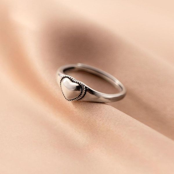 cluster rings real 925 sterling silver for women heart love adjustable ring wedding engagement korean style thai vintage jewelry, Golden;silver
cluster rings real 925 sterling silver for women heart love adjustable ring wedding engagement korean style thai vintage jewelry, Golden;silver