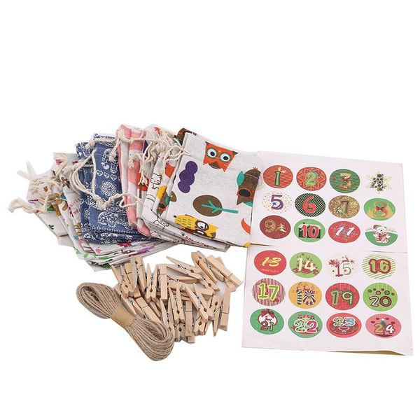 christmas decorations 24pcs candy gift bag set cotton digital sticker multicolor printed party bags with drawstring
christmas decorations 24pcs candy gift bag set cotton digital sticker multicolor printed party bags with drawstring