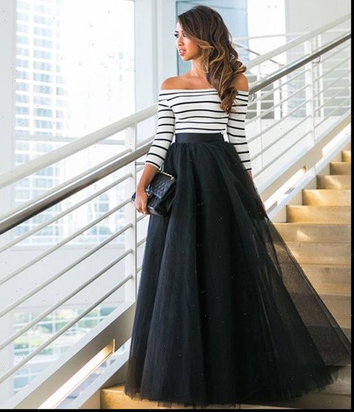 2pcs fashion striped blouse women tracksuits brief long sleeve off shoulder maxi party skirt set summer, Gray
2pcs fashion striped blouse women tracksuits brief long sleeve off shoulder maxi party skirt set summer, Gray