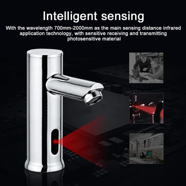automatic infrared sensor faucet brass touchless knob cold kitchen water mixer electronic splash proof home bathroom basin sink faucets
automatic infrared sensor faucet brass touchless knob cold kitchen water mixer electronic splash proof home bathroom basin sink faucets