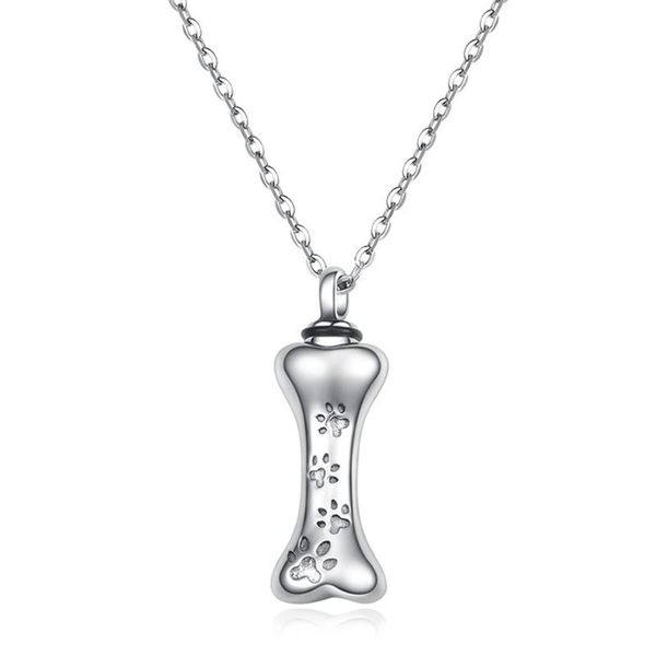 chains 2021 pet loss dog bone cremation urn pendant cute necklace ashed silvery color jewelry in stainless steel, Silver
chains 2021 pet loss dog bone cremation urn pendant cute necklace ashed silvery color jewelry in stainless steel, Silver