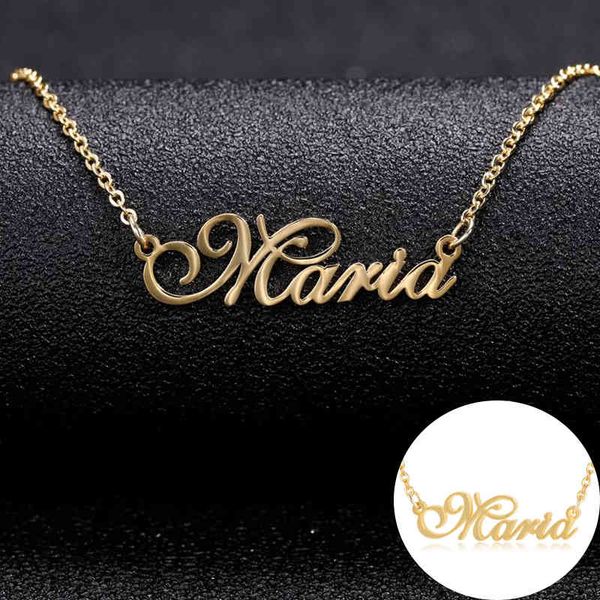 personalized name necklace handmade customized cursive font nameplate pendant stainless steel chain charm jewelry birthday gifts, Silver
personalized name necklace handmade customized cursive font nameplate pendant stainless steel chain charm jewelry birthday gifts, Silver