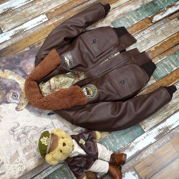 men's leather & faux 2021 brown military style pilot jacket men plus size 4xl genuine natural cowhide autumn u.s. navy aviation coat, Black
men's leather & faux 2021 brown military style pilot jacket men plus size 4xl genuine natural cowhide autumn u.s. navy aviation coat, Black