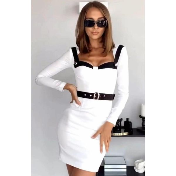 dresses women spring long sleeve v neck button belt white mini bodycon bandage 2021 elegant evening party vestidos, Black;gray
dresses women spring long sleeve v neck button belt white mini bodycon bandage 2021 elegant evening party vestidos, Black;gray