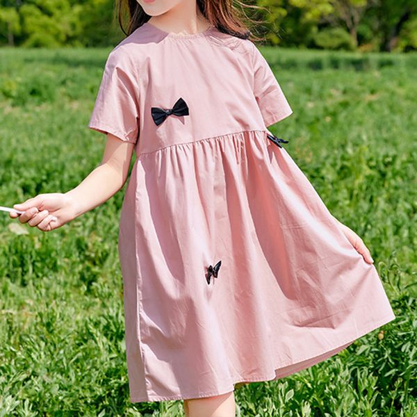 girls bow midi dress summer 2022 sweet children clothing fashion princess dresses casual o neck short sleeve cute kids clothes, Red;yellow
girls bow midi dress summer 2022 sweet children clothing fashion princess dresses casual o neck short sleeve cute kids clothes, Red;yellow