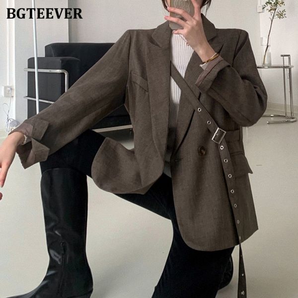 blazers fashion chic notched collar belted blazer for women spring buttons full sleeve loose female suit outwear hd48, White;black
blazers fashion chic notched collar belted blazer for women spring buttons full sleeve loose female suit outwear hd48, White;black