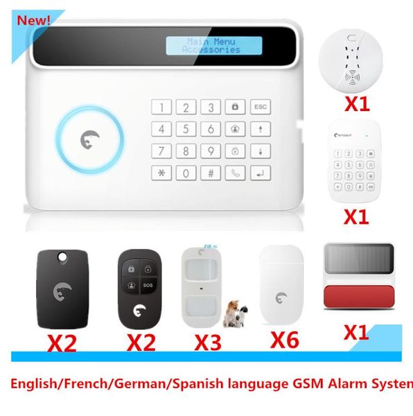 etiger s4 gsm alarm system smart home burglar security with solar-powered strobe flash siren systems
etiger s4 gsm alarm system smart home burglar security with solar-powered strobe flash siren systems