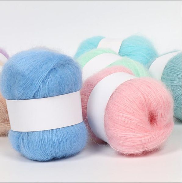 50g mohair, wholesale wool 50g, fine wool, soft, used for crocheting baby pography props, knitting sweater caps & hats, Yellow